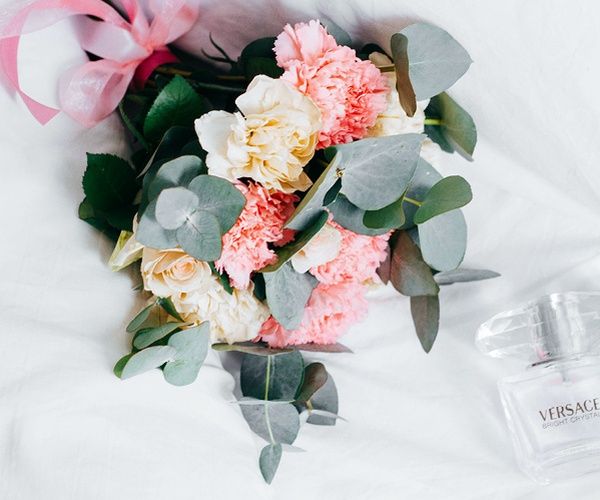 Wedding Flower Bouquet on Table
