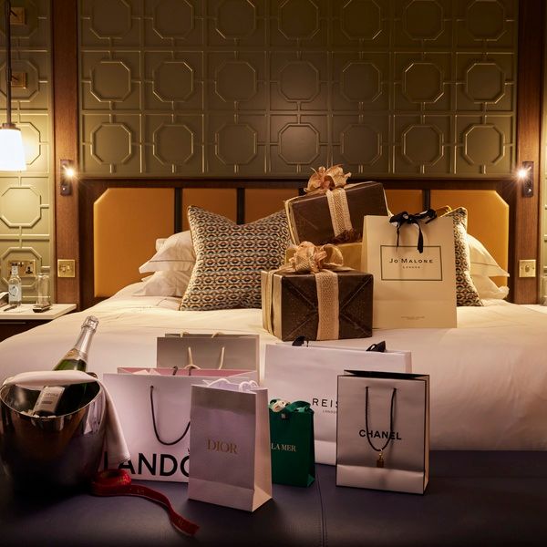 Christmas Presents on Bed