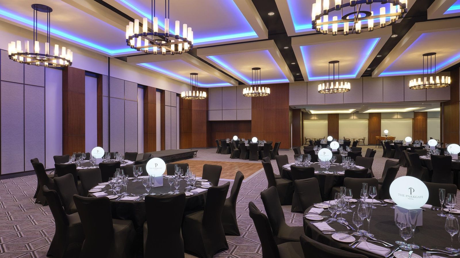 The Postmaster Suite Dinner Setup