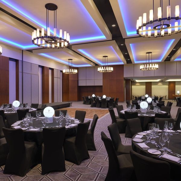 The Postmaster Suite Dinner Setup