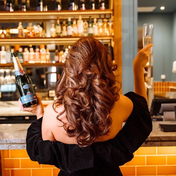 Champagne in The Sorting Room Bar