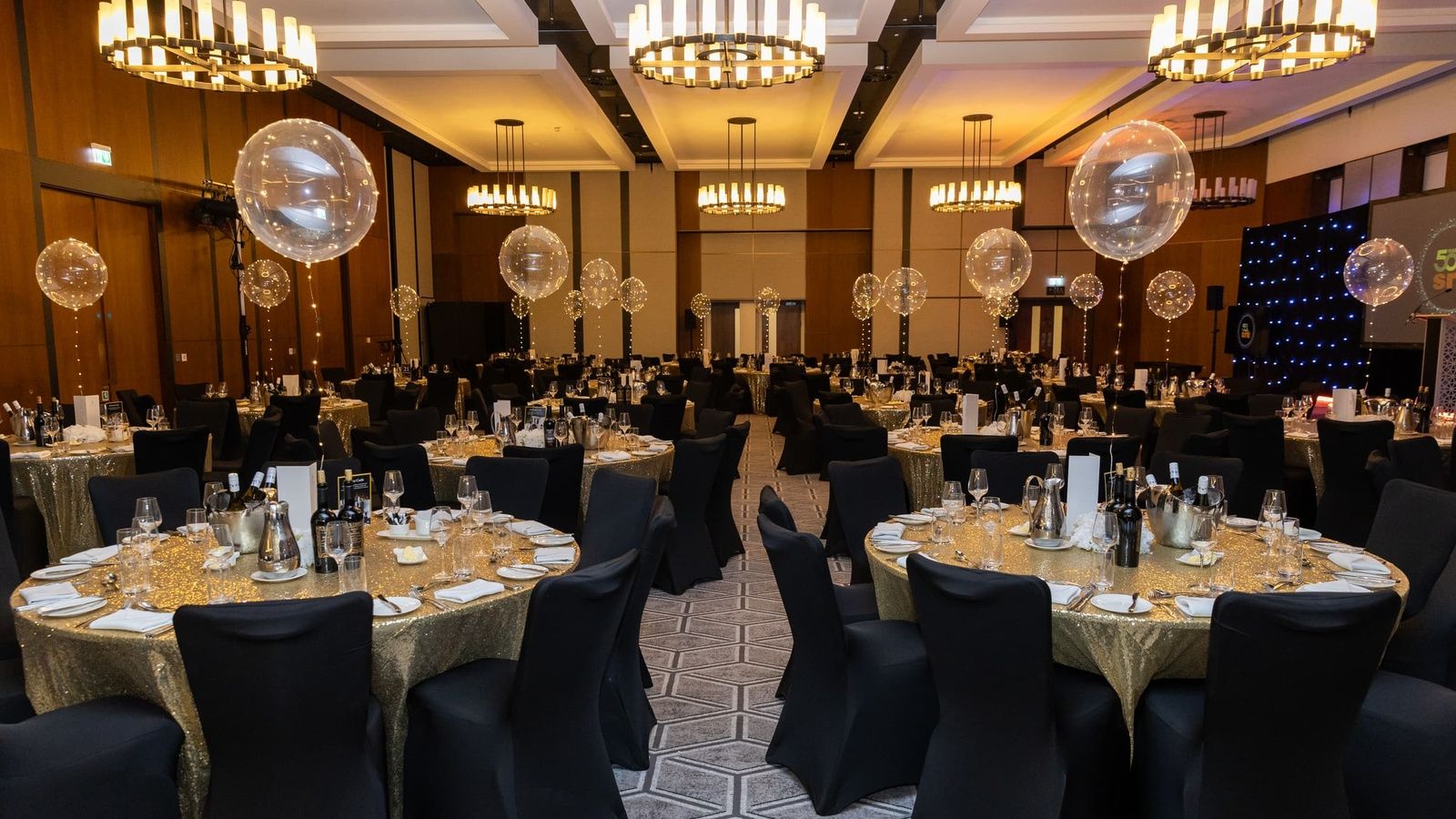 The Postmaster Suite Dinner Setup