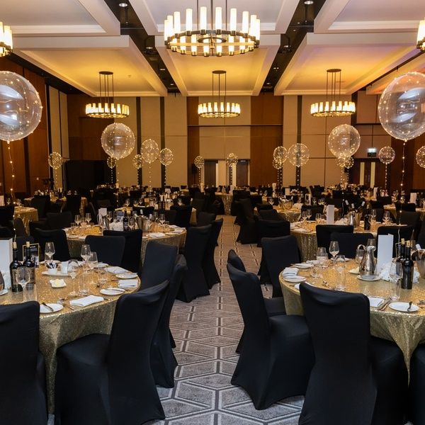 The Postmaster Suite Dinner Setup